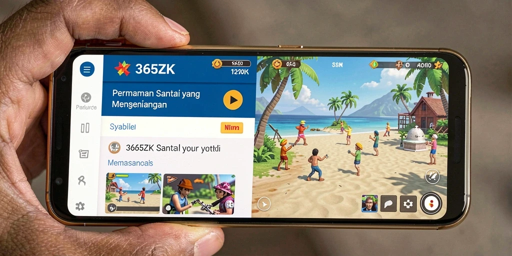 Screenshot tampilan permainan 365ZK dengan level yang menantang.