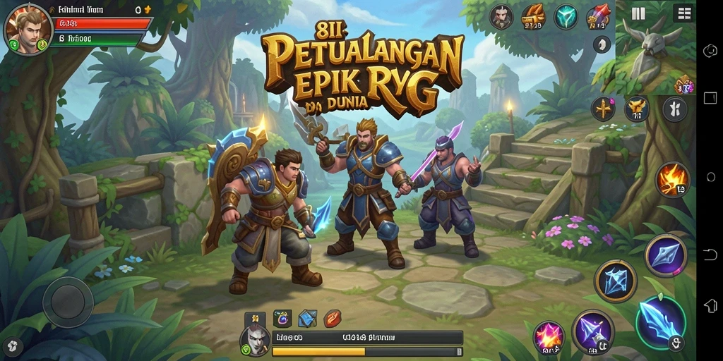 Tampilan gameplay RPG yang menarik dan penuh aksi di 8II.