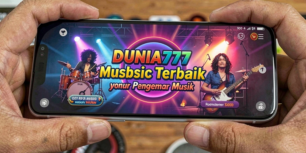 Screenshot gameplay DUNIA777 dengan pengguna bernyanyi di layar.