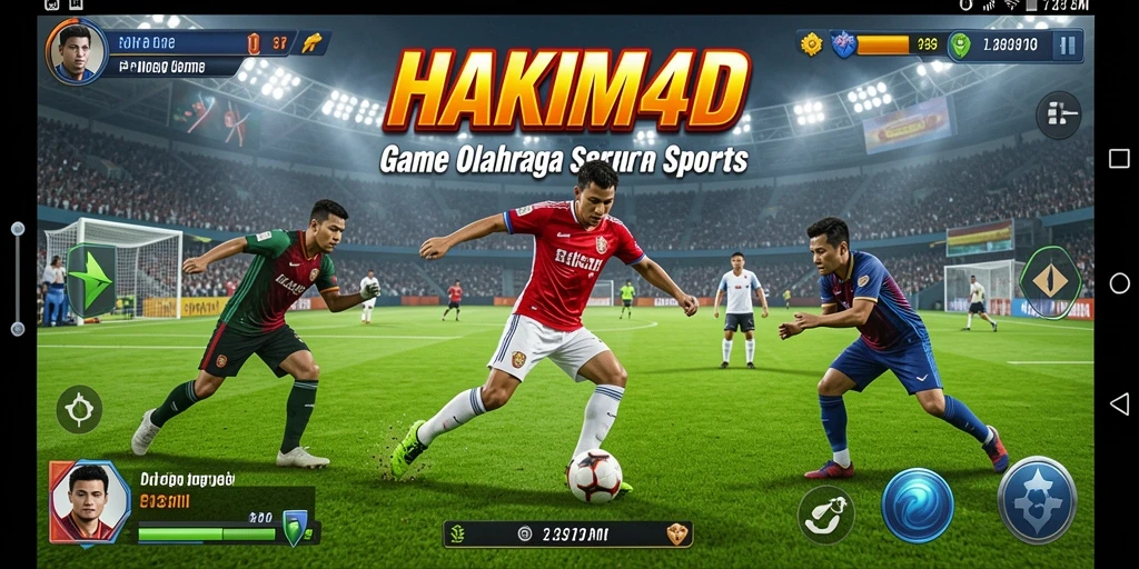 Tampilan gameplay seru HAKIM4D dalam pertandingan olahraga.