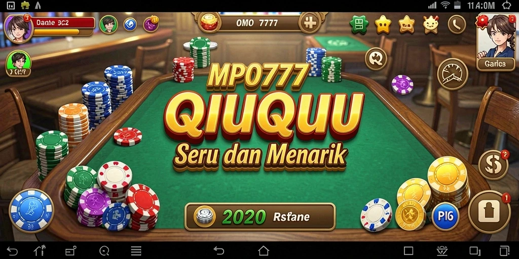 Screenshot MPO777 menunjukkan action seru dalam permainan QiuQiu.