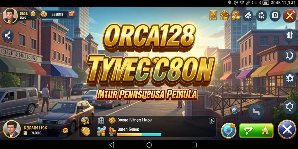 Tampilan gameplay menarik di ORCA128 dengan pengelolaan bisnis yang seru.