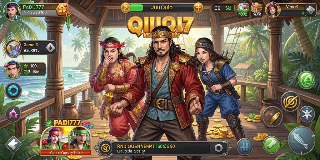 Tampilan gameplay QiuQiu yang menarik dan interaktif.