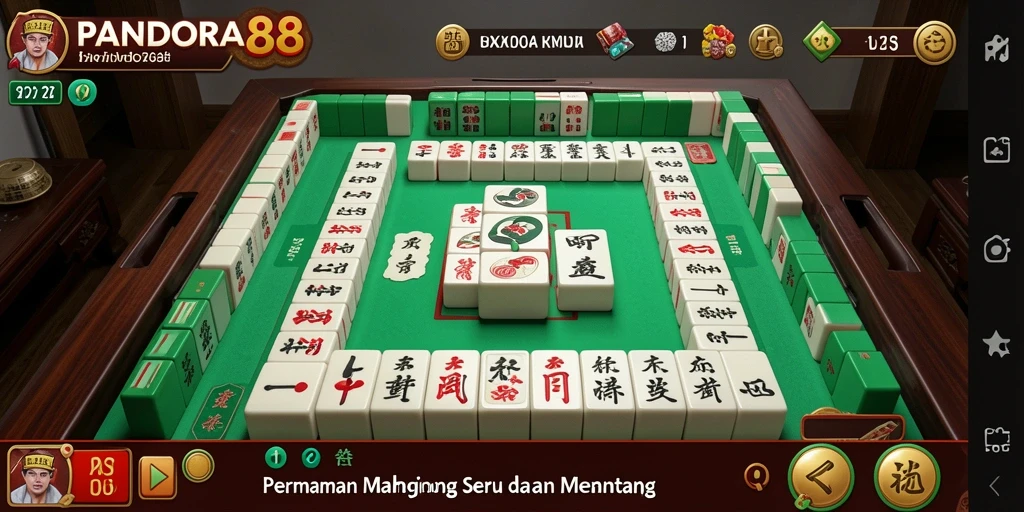 Gambaran permainan Mahjong yang seru di PANDORA88.