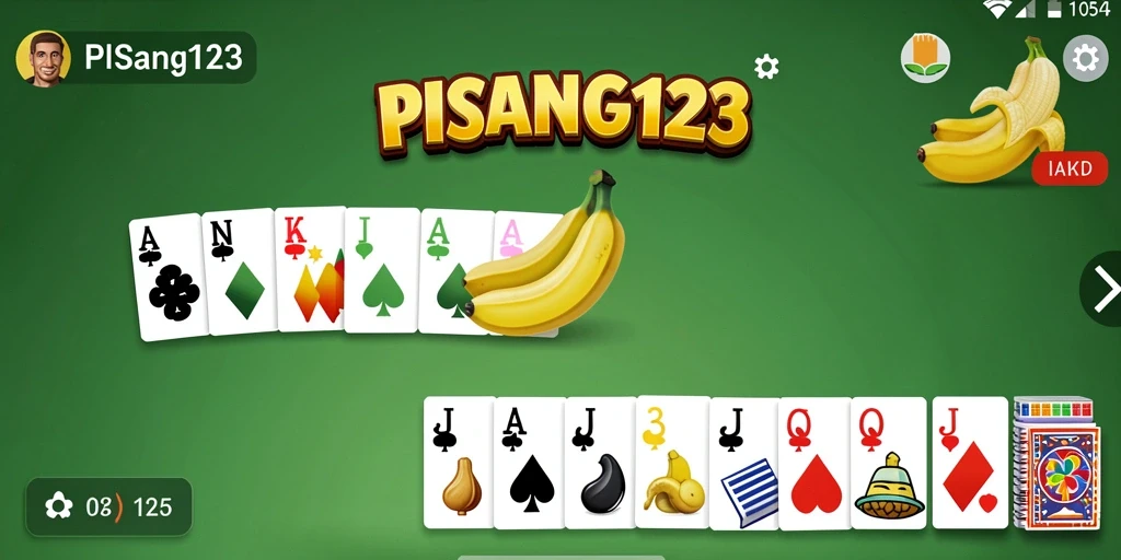 Screenshot gameplay PISANG123 yang menampilkan suasana seru permainan Gaple.
