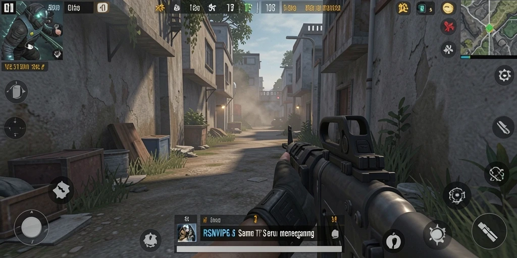 Screenshot gameplay RSNVIP6 yang menampilkan aksi seru dalam TPS.