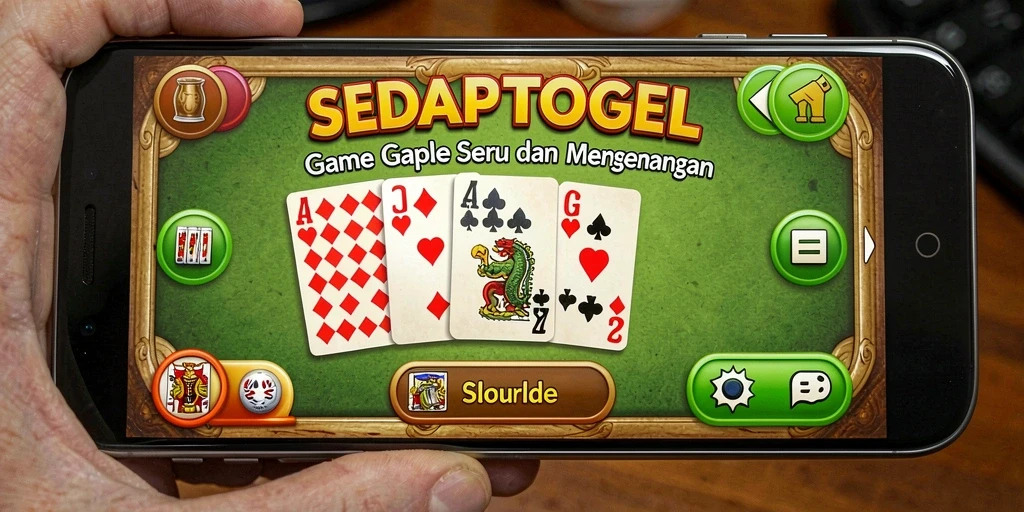 Gameplay seru SEDAPTOGEL dengan fitur Gaple menarik.