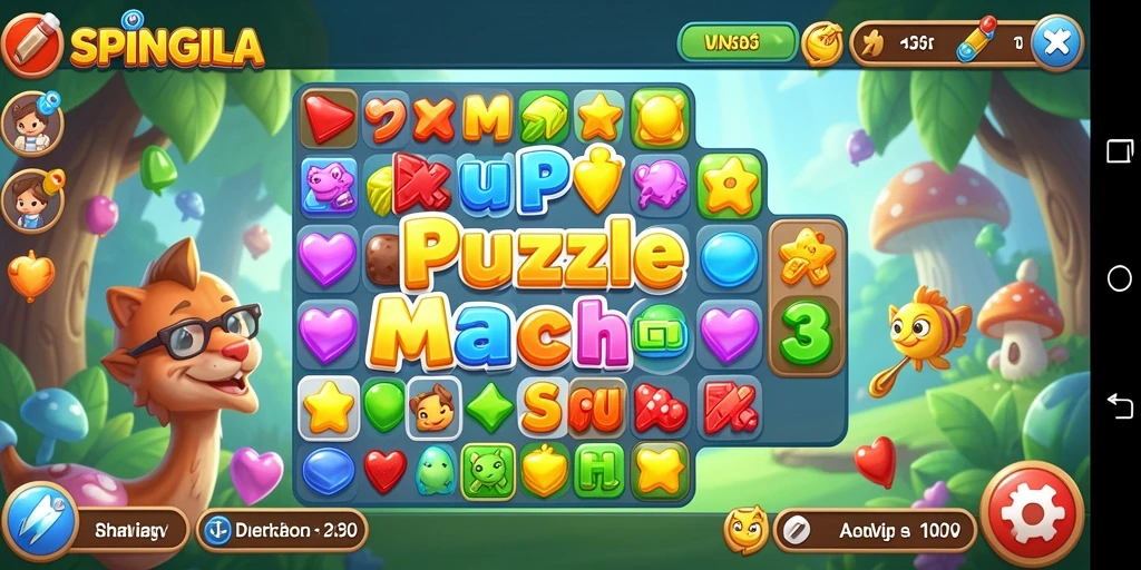 Tangkap momen seru gameplay SPINGILA saat mencocokkan elemen warna-warni.