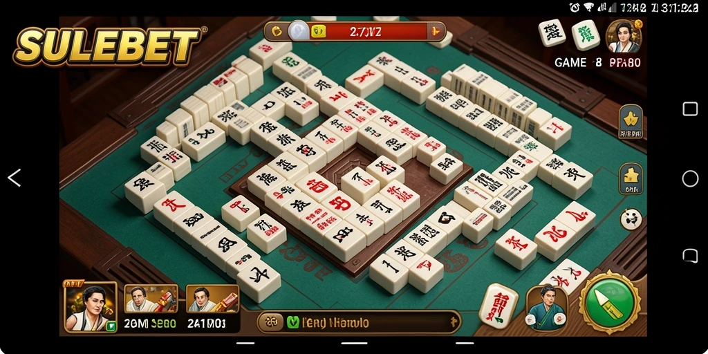 Tangkapan layar gameplay SULEBET menunjukkan keseruan dan tantangan Mahjong.