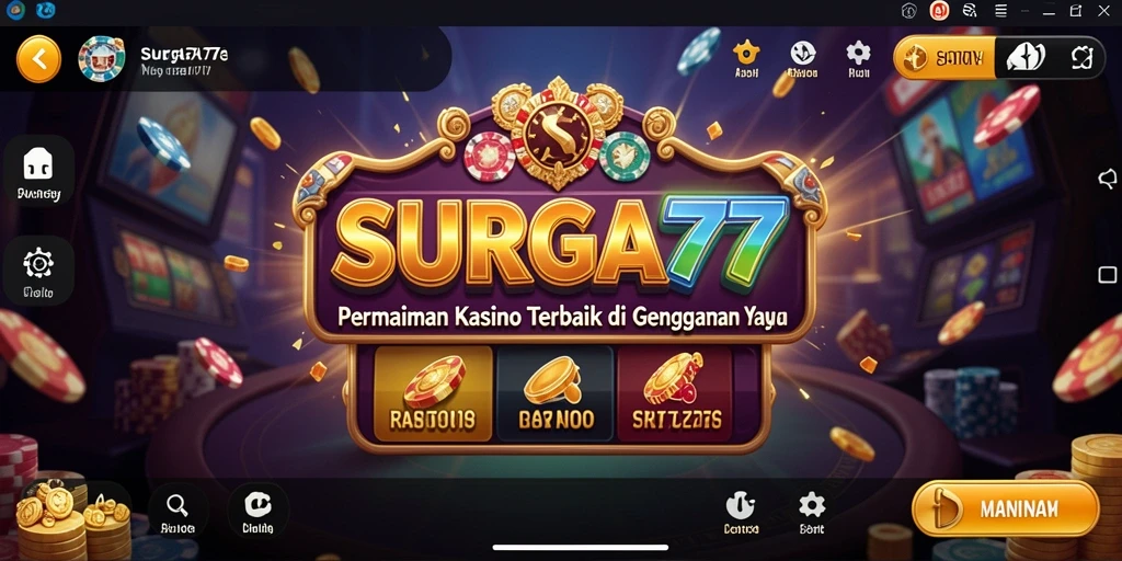 Tampilan menarik dari gameplay <strong>SURGA77</strong> yang penuh aksi kasino.