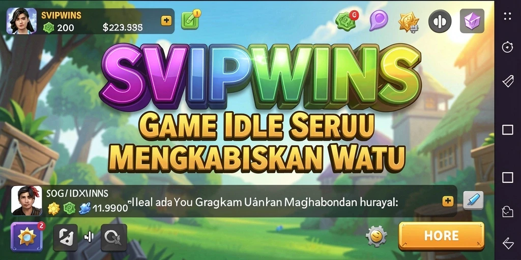 Tampilan gameplay Idle yang menarik dan mengasyikkan.