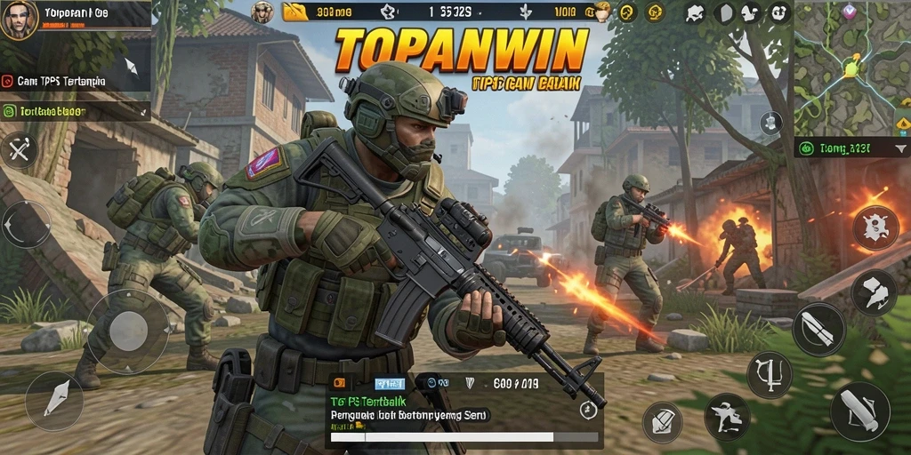 Tampilan gameplay seru di TOPANWIN dengan aksi tembak-menembak yang mendebarkan.