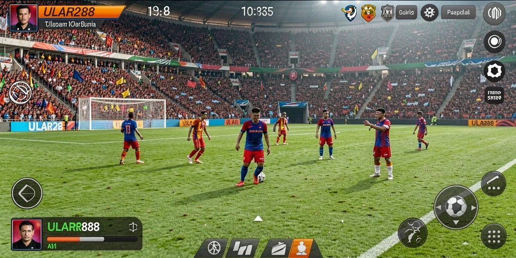 Menampilkan gameplay menakjubkan dari ULAR288 yang penuh aksi sepak bola.