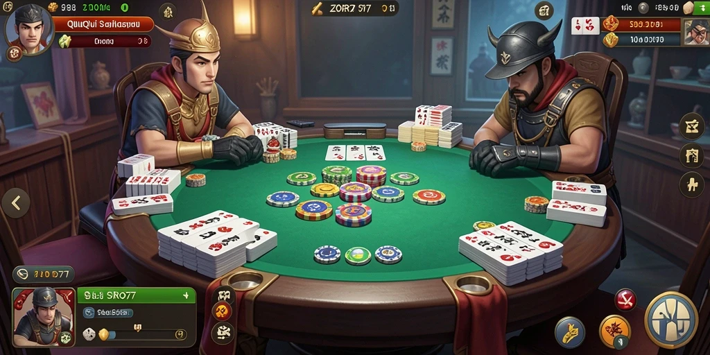 Screenshot gameplay QiuQiu ZORO77 yang seru dan menantang.
